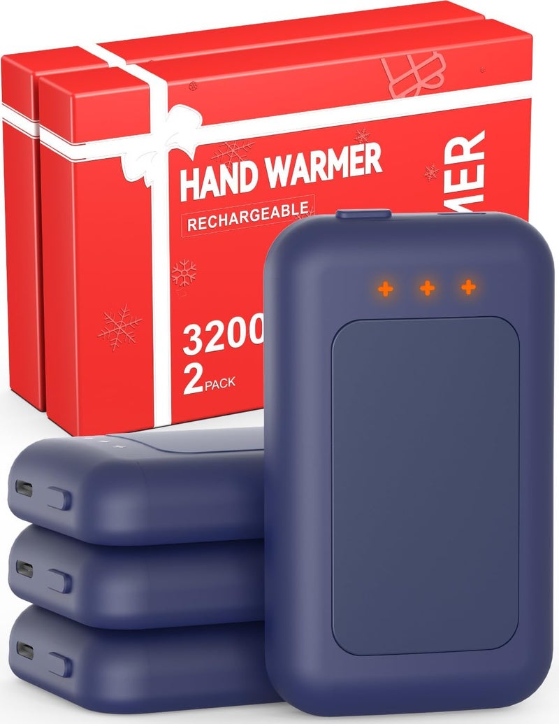 Jerritte Electric Hand Warmers Rechargeable, Rechargeable Hand Warmer, Portable Hand Warmer for Outdoor Camping Hunting Golf Accessories, Gifts for Women Men - Image 1